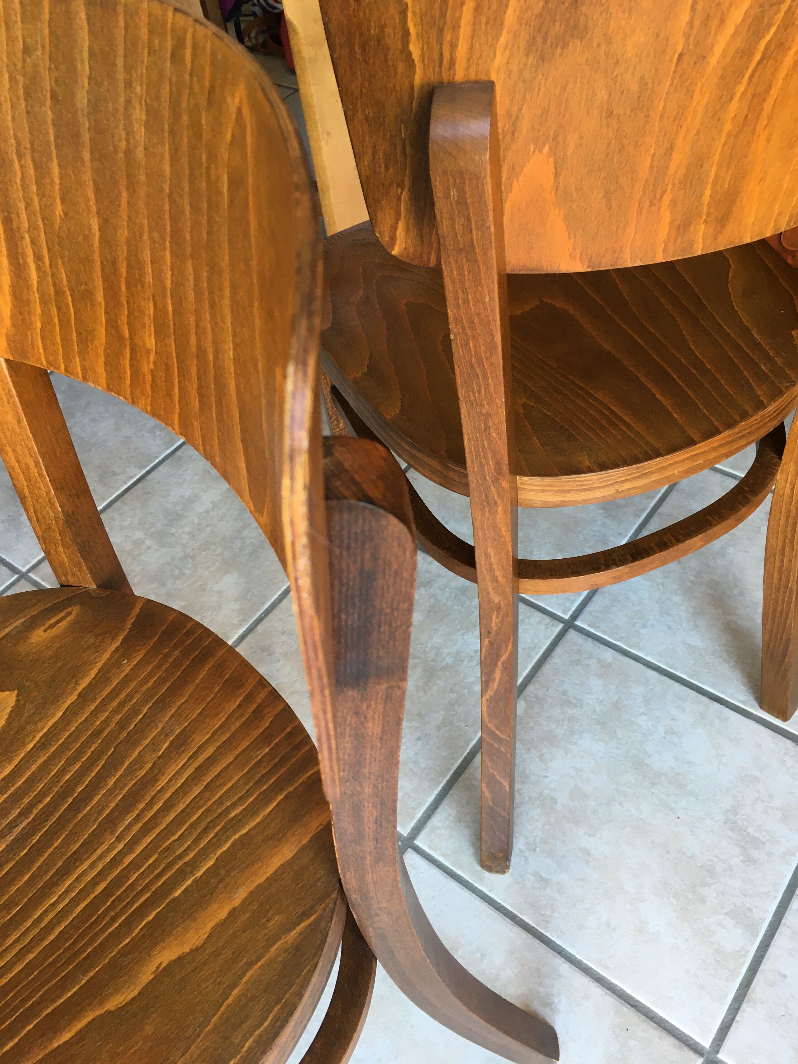 Pair of Thonet bistro chairs