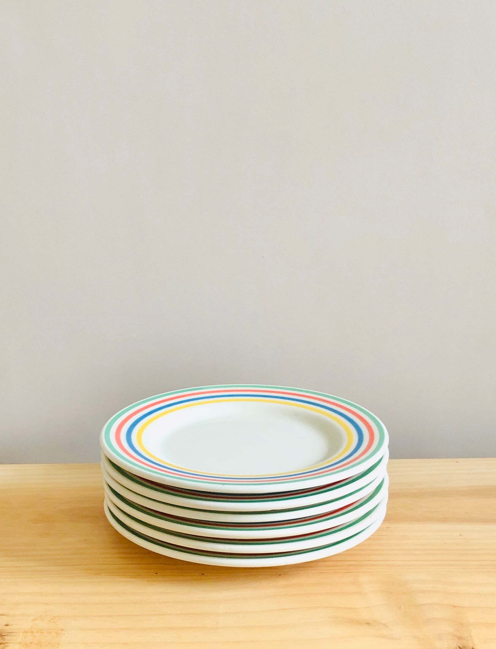 Lot of 6 Italian dessert plates 20cm