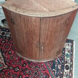 Solid oak corner cabinet