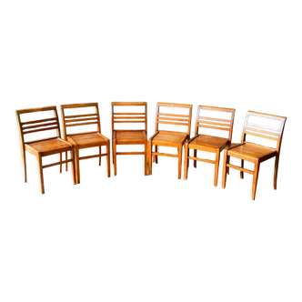 Suite de 6 chaises de René Gabriel