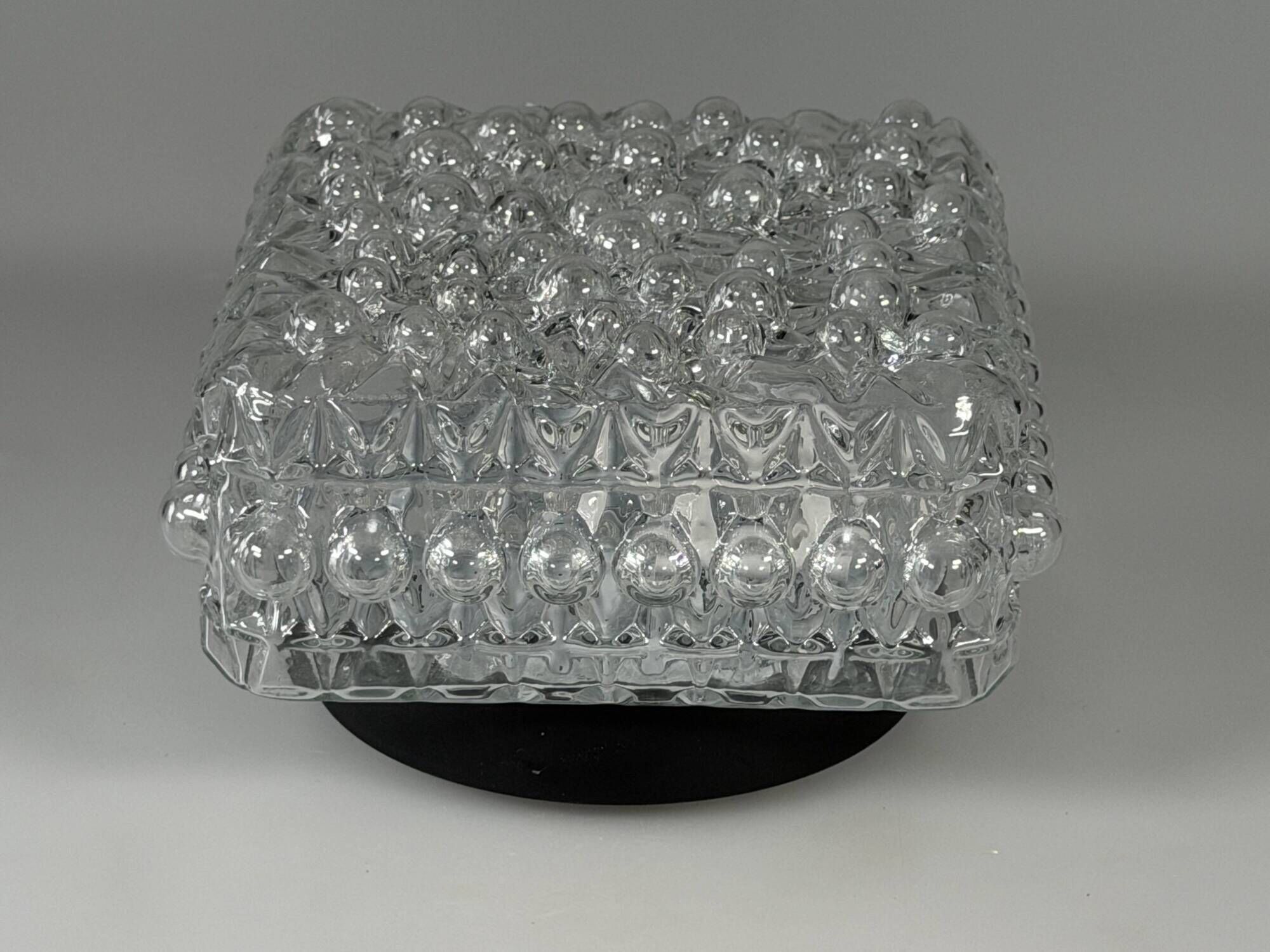 1960s 1970s Ceiling or Wall Lamp Bubble Glass Germany Space Age Design