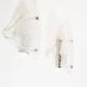 Set of two heavy ice glass 'Paper fold' sconces by Kalmar