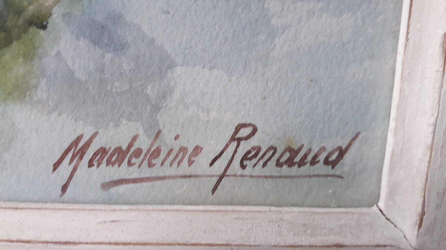 Watercolor by Madeleine Renaud