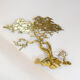 Brass wall sculpture