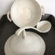 White and shady porcelain soup kitchen