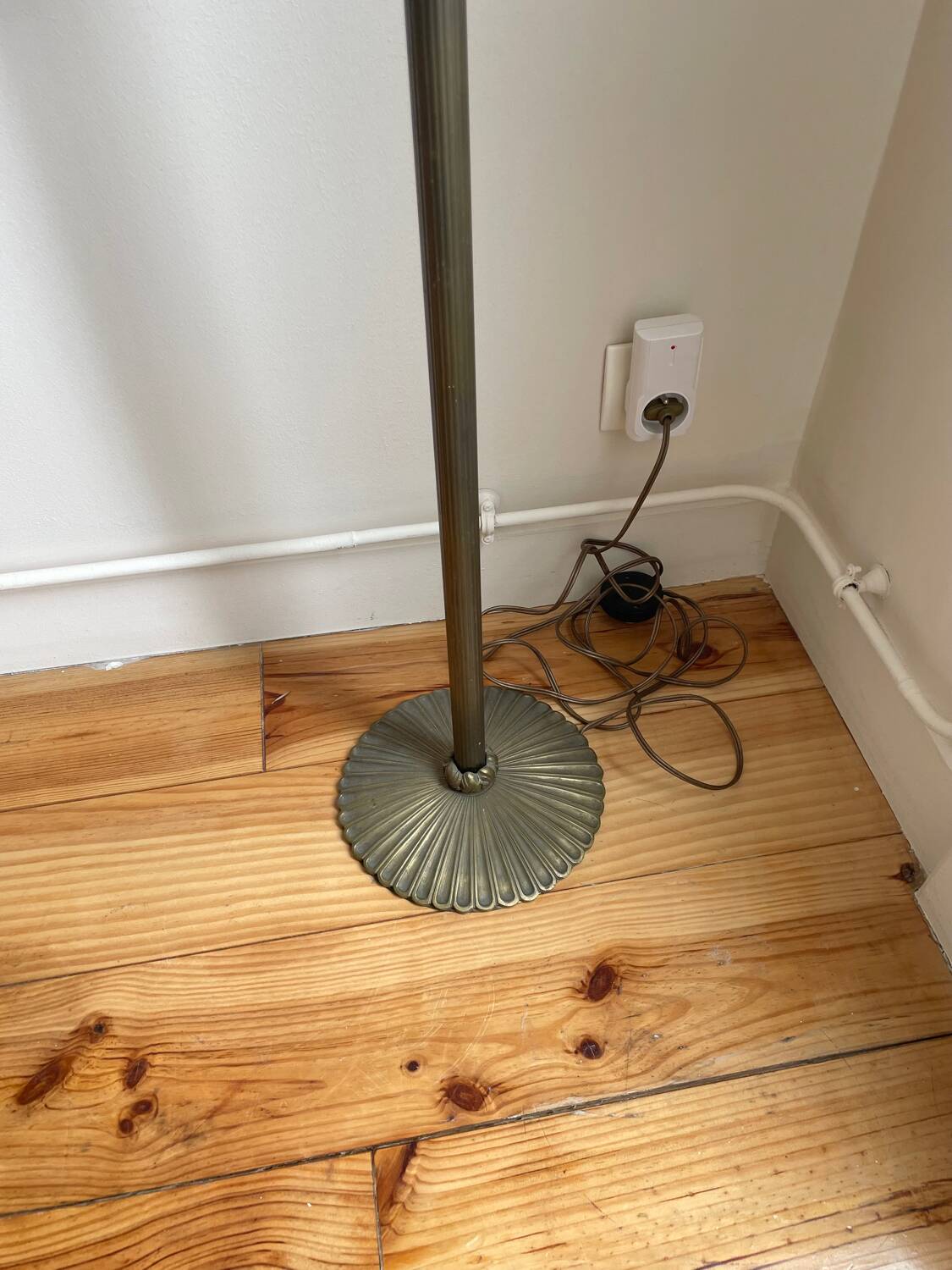 Old bronze floor lamp