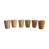 Lot de 6 verres en grès Digoin
