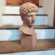 Antique terracotta bust