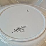 Set of 6 hollow plates blue Sarreguemines