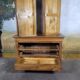 Louis Philippe period chest of drawers in solid walnut.