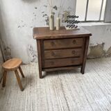 Solid elm aranjou chest of drawers
