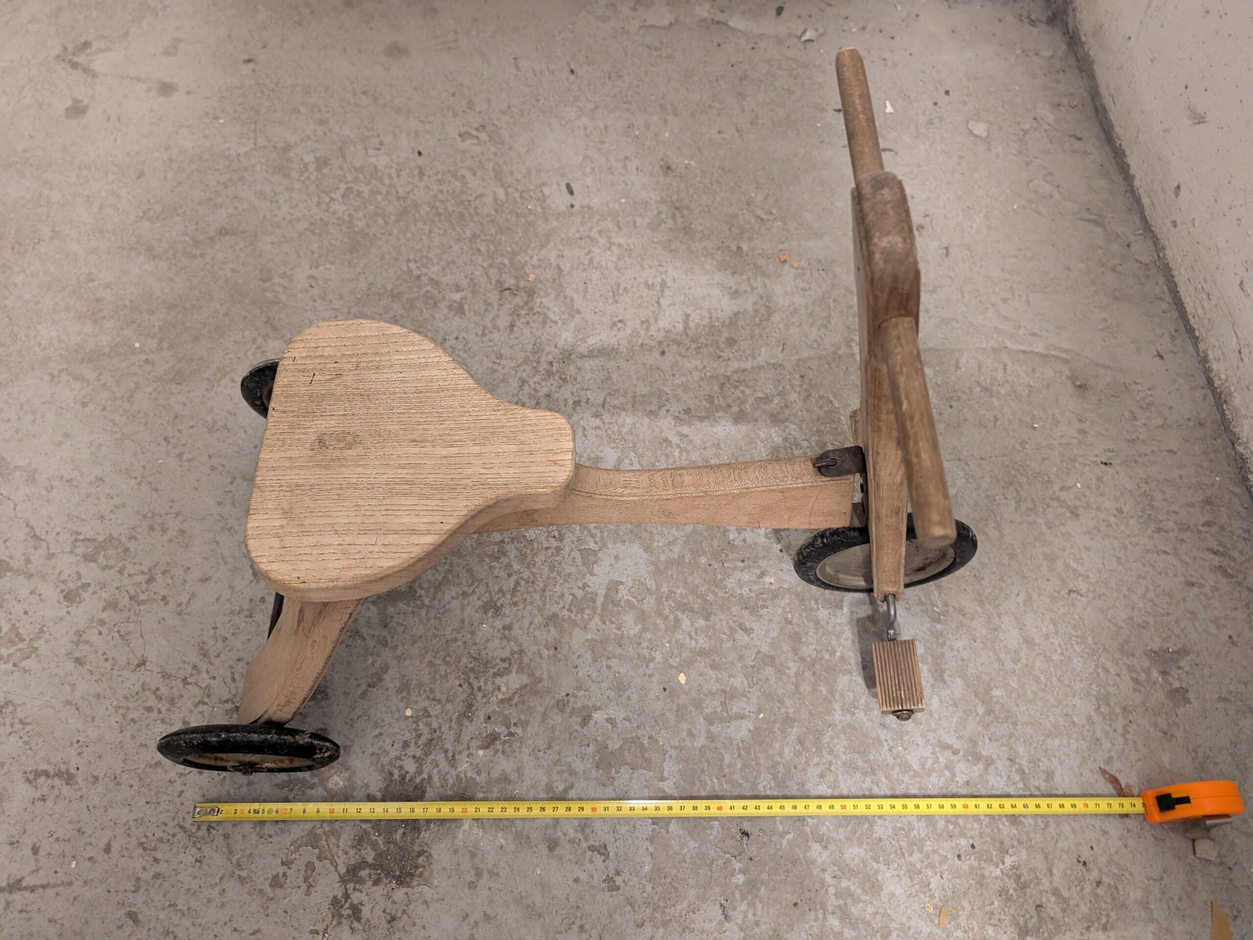 Vintage wooden children's bike