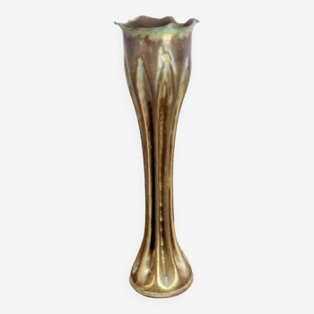 Shell socket vase 1914-1918 brass