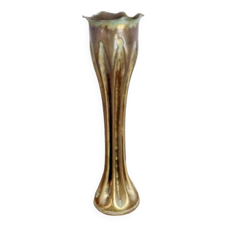 Shell socket vase 1914-1918 brass