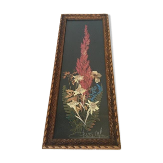 Frame dried flowers