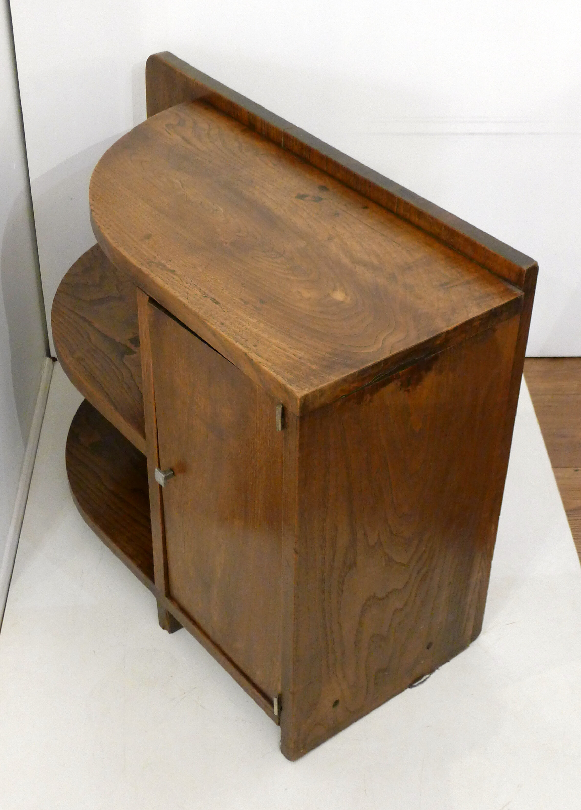 Rounded solid wood extra cabinet