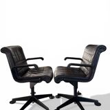 Richard Sapper Office Chair for Knoll - Vintage Black Leather