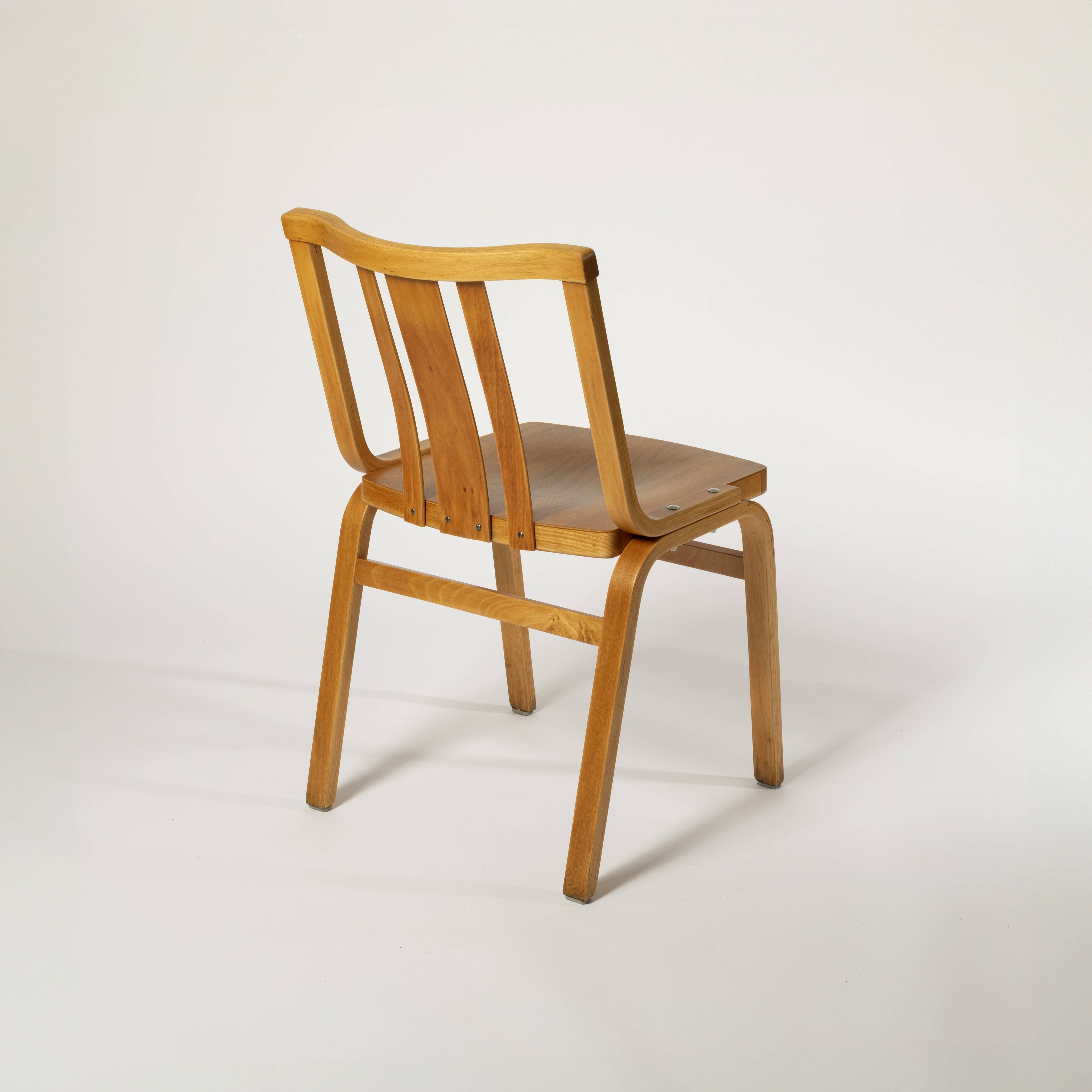 Fully restored bentwood chair by TON, Czechoslovakia, 1960s