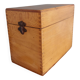 Wooden storage box, empty pocket