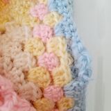 Crocheted baby plaid cover