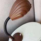 Vintage desk lamp in 1970s brown metal shell
