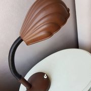 Vintage desk lamp in 1970s brown metal shell