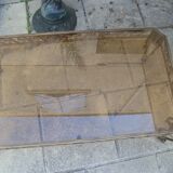 Metal and glass coffee table