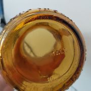 Vintage amber glass water jug made in Italy in the 60s/70s