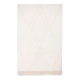 Berber carpet beni ourain ecru with diamond patterns in relief 215 x 148 cm