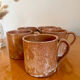 Lot de 5 tasses à café en grès vintage