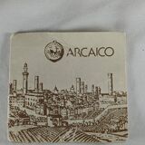 Archaic Italian pitcher from Siena in hand-painted ceramic – animal decoration