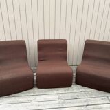 Set of 9 vintage fireside chairs