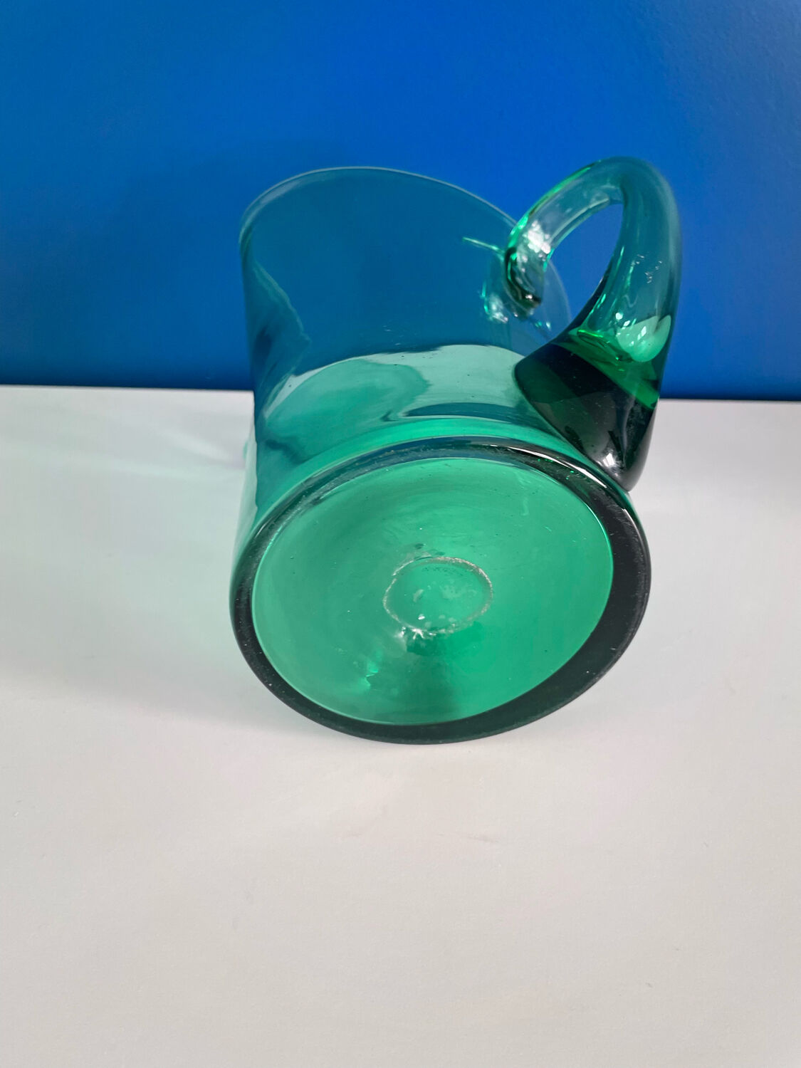 Green carafe pitcher 60s
