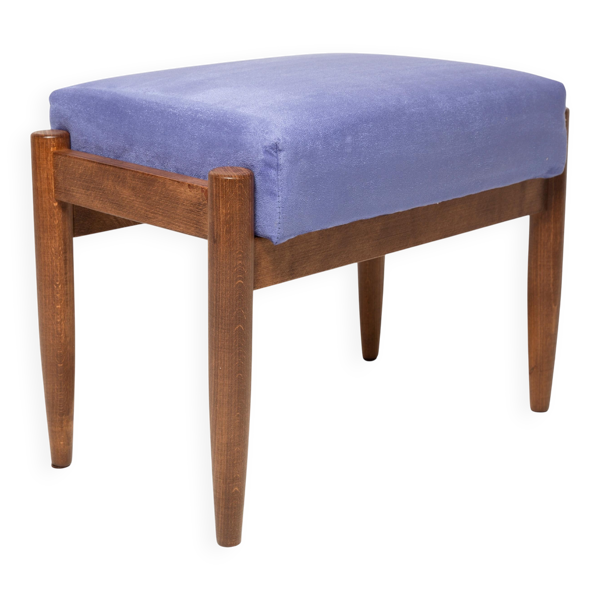 Tabouret Vintage Violet Violet du Milieu du Siècle, Edmund Homa, Années 1960