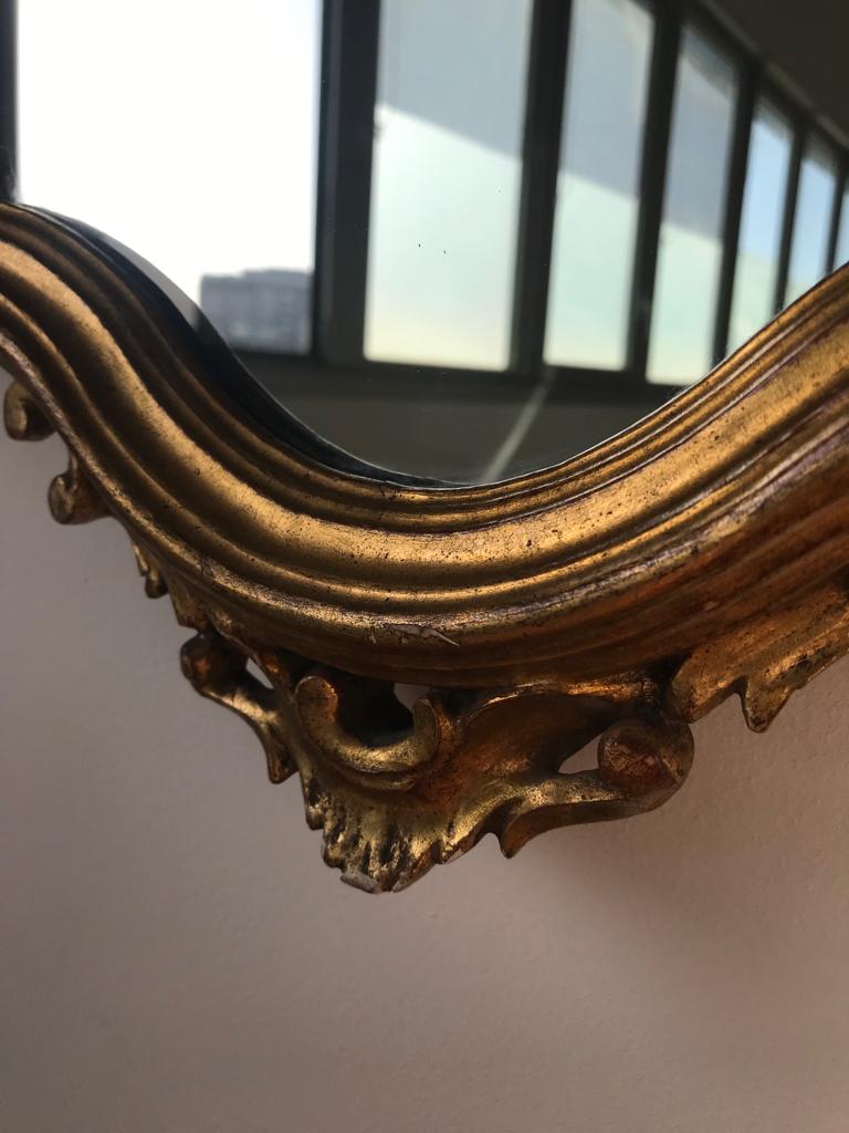 Gilded mirror louis XV H style:82cm
