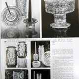 Pressed Glass Vase by Václav Hanuš / Libochovice / Czech Republic / 1970