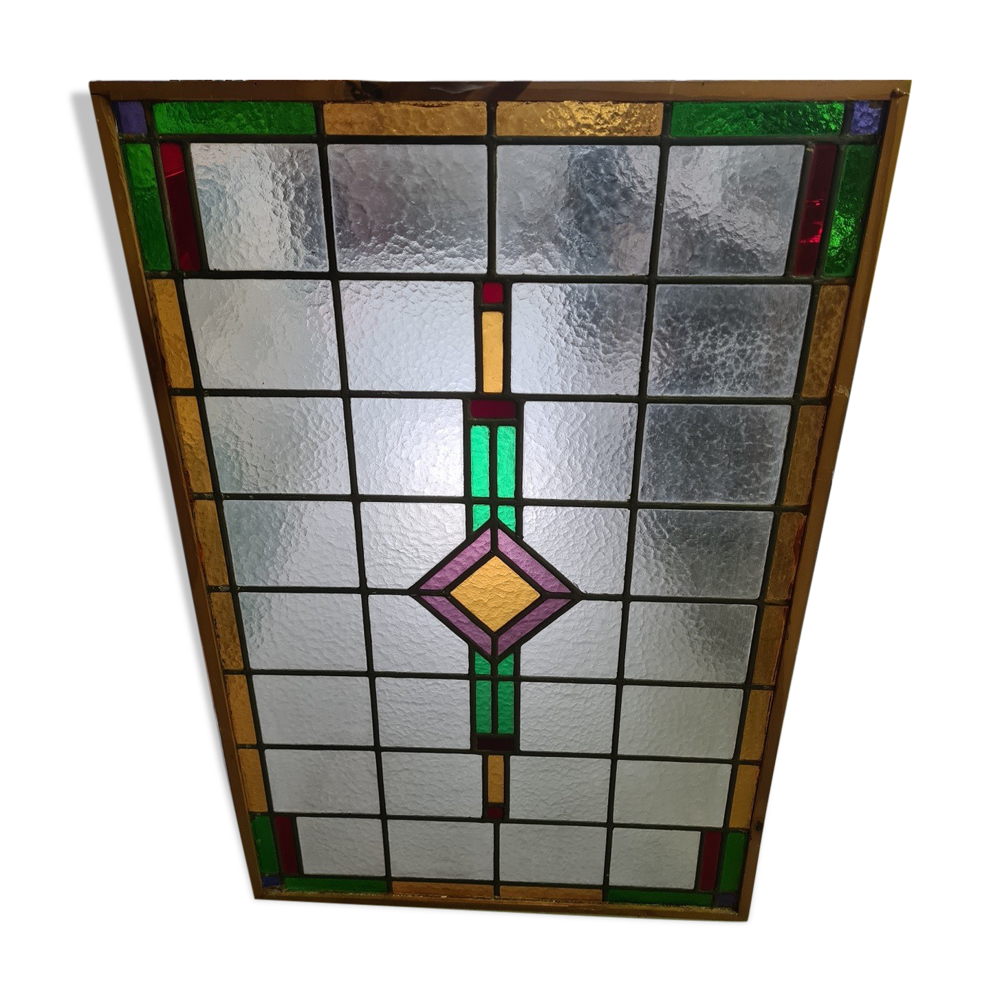 Dutch art deco stained glass window