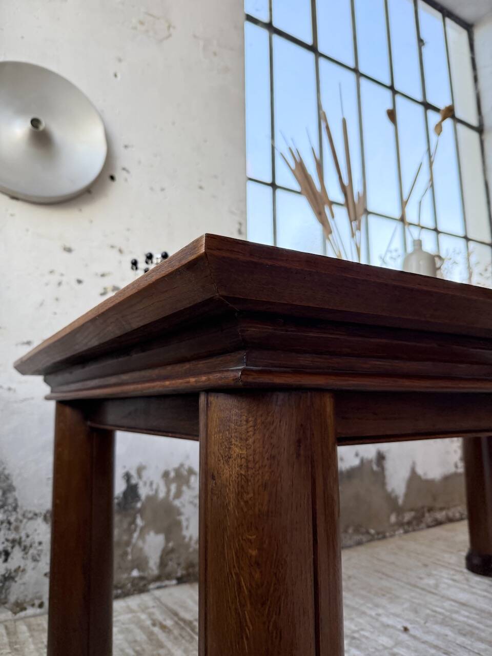 Dudouyt oak dining table 1940