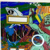 Backglass pinball machine trident stern