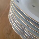 8 vintage soup plates