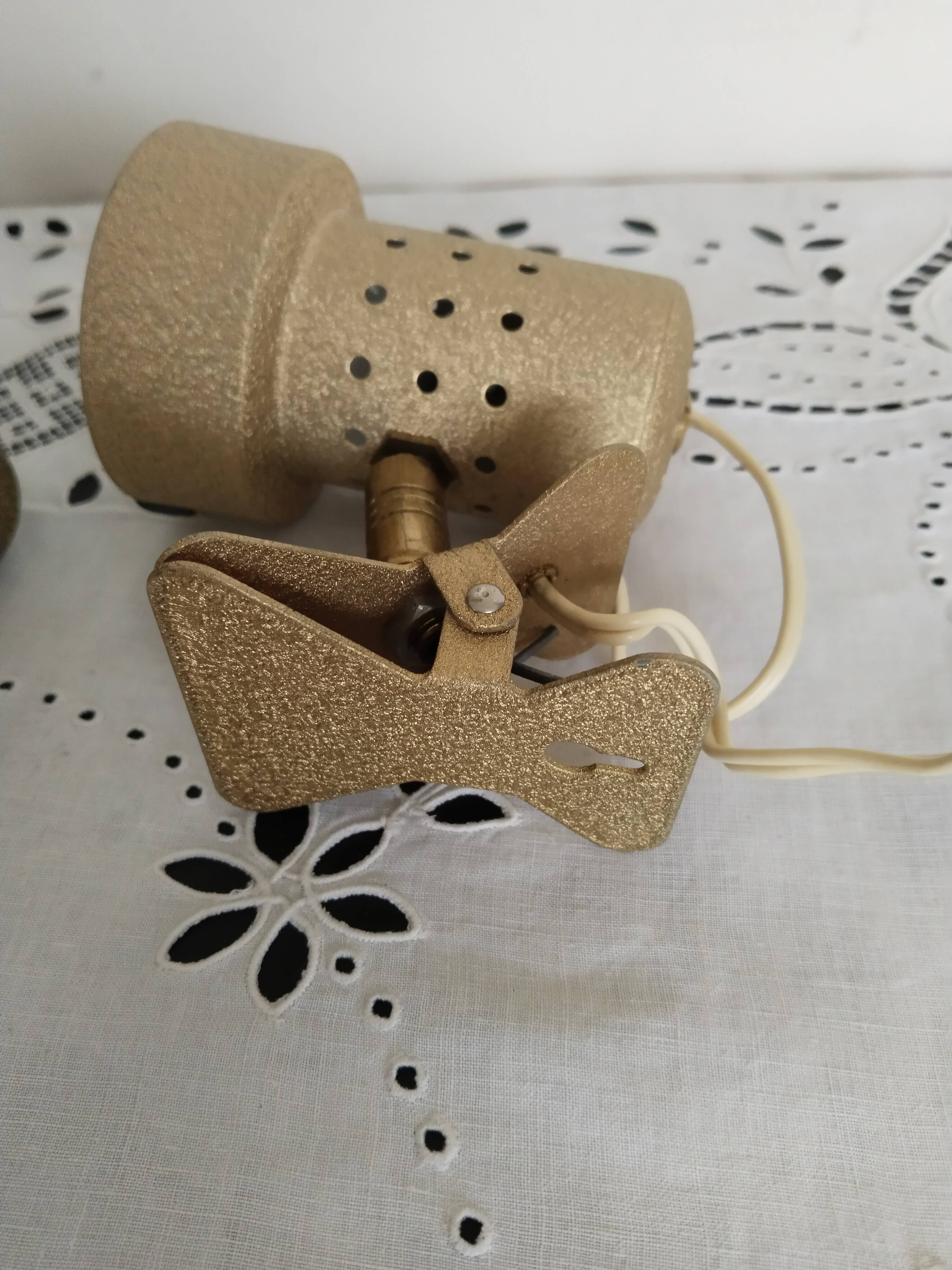 Gold clip spotlights, 1950s