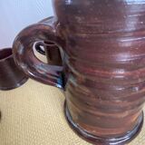Set of 6 cups and their brutalist style teapot