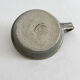 Vintage glazed stoneware hand candlestick