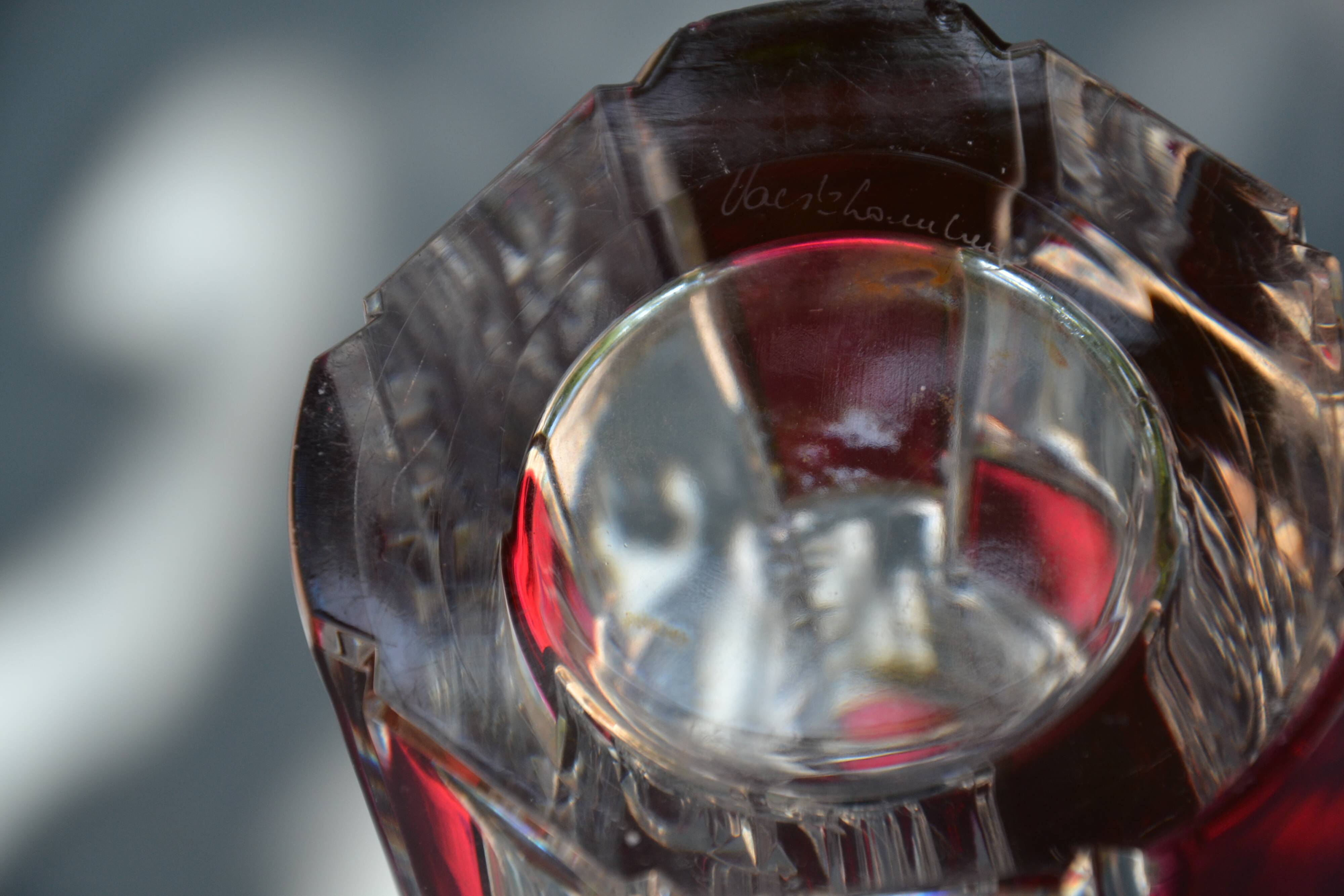 Modern St Lambert crystal vase