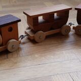 Miniature holzkuns loquai wooden train set