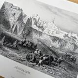 Jerusalem, Vintage engraving, printed in 1841.