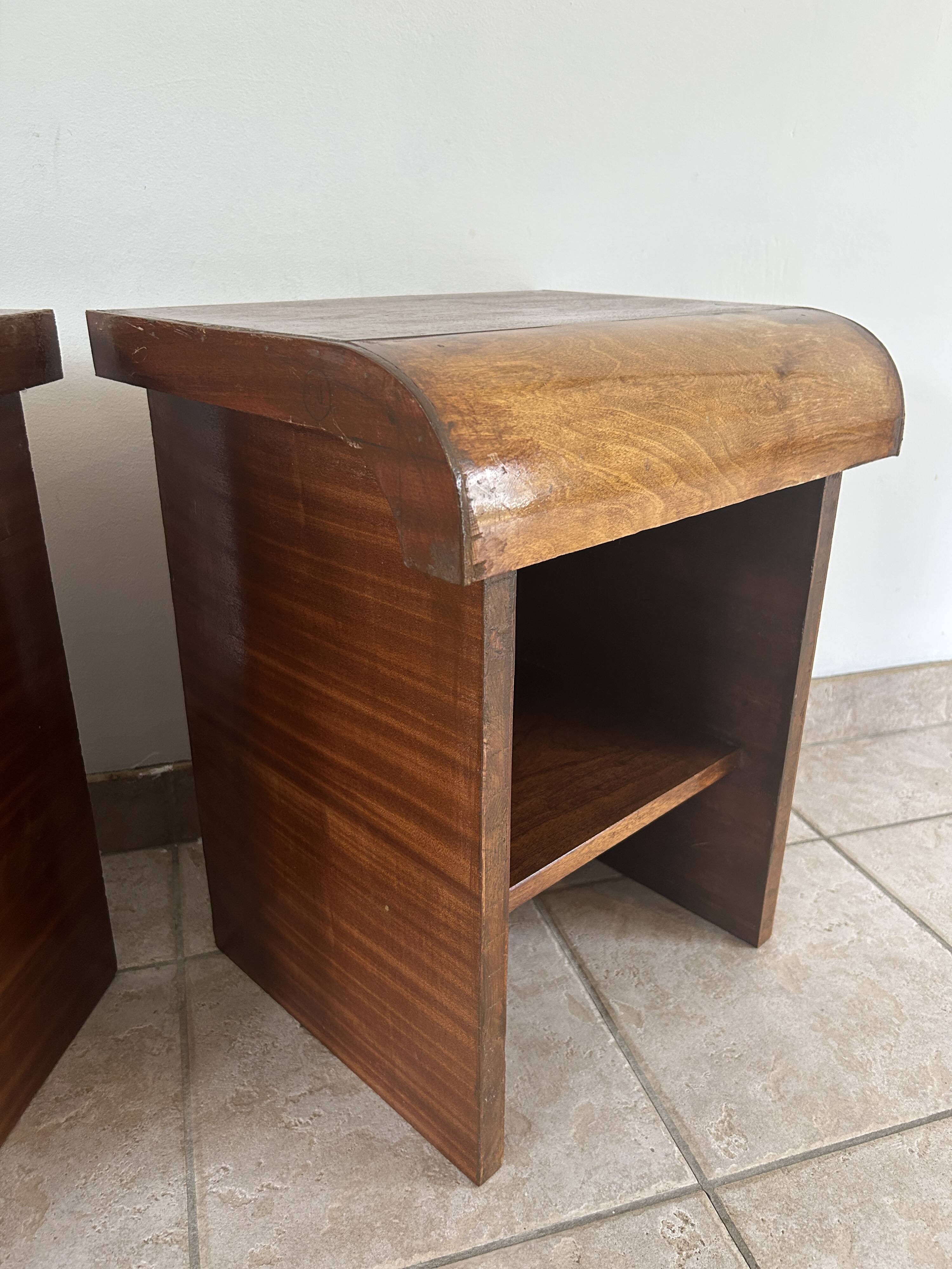 Pair of Art Deco bedside tables