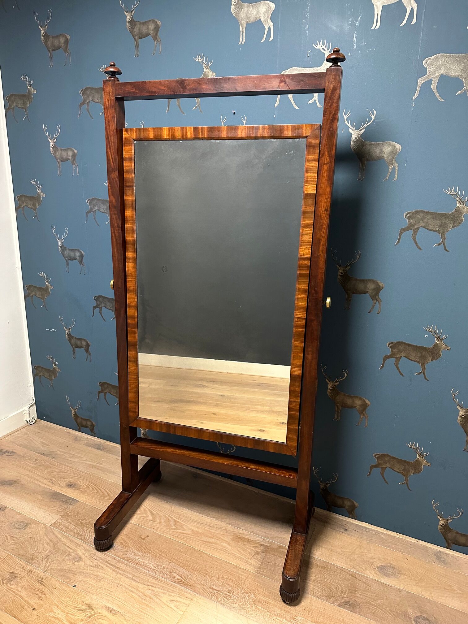 Regency Cheval Mirror ca. 1830