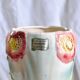 Large antique St Clément vase in barbotine Anemones hand painted