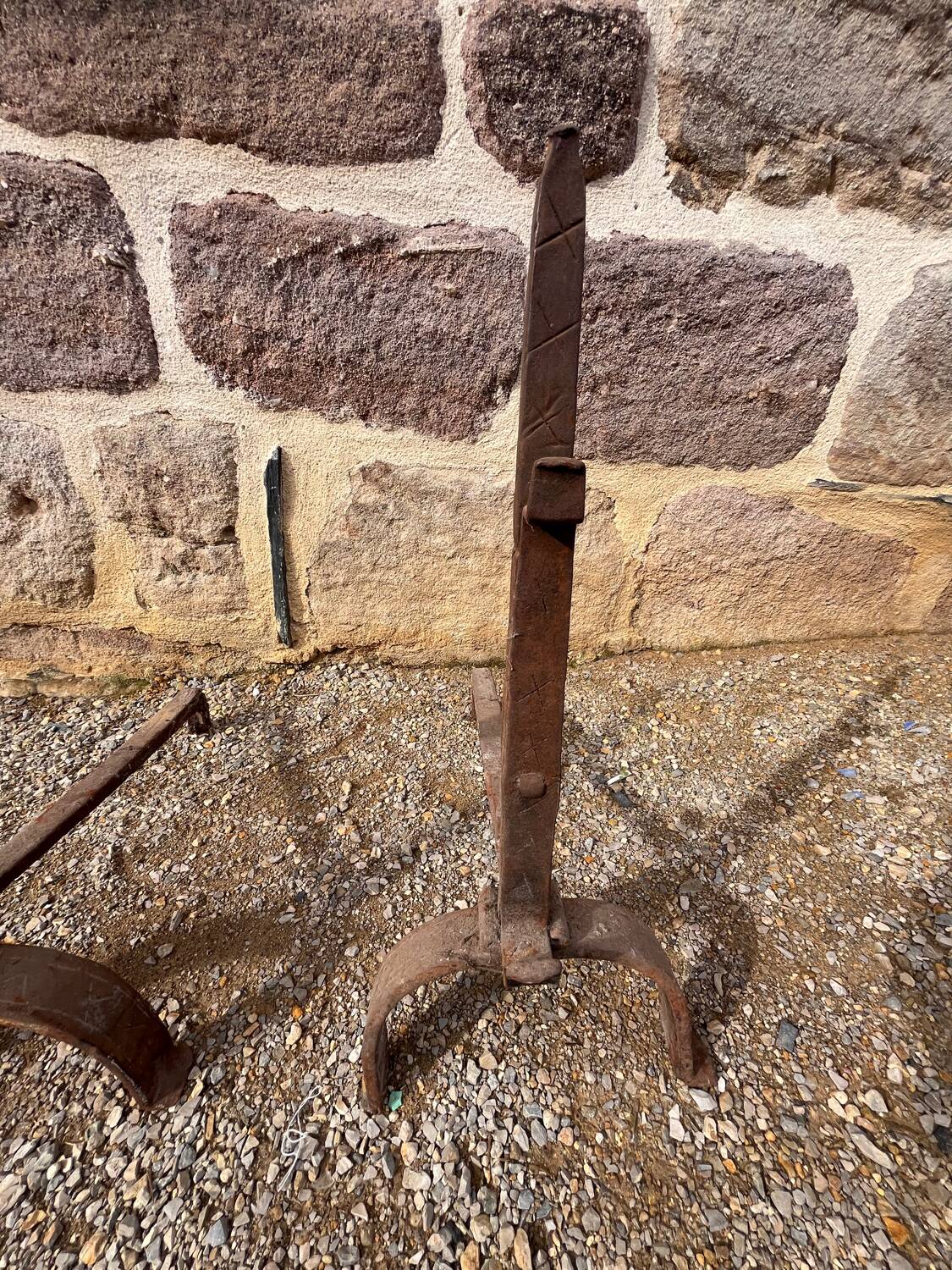 Pair of antique andirons